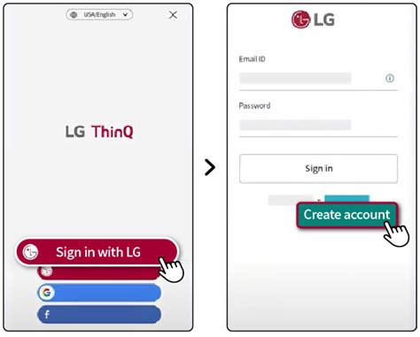Sign Into Your LG Account .